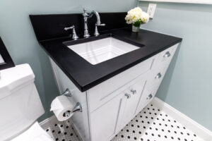 Gray Traditional Bathroom Cabinets Oil Rubbed Bronze Hardware StyleCraft Cabinets Tx