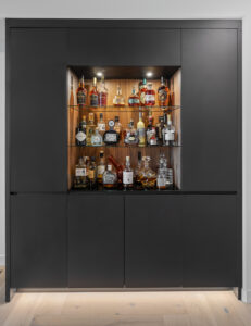 Touch-Access-Wet-Bar-with-Built-In-Ice-Maker-Refrigerator-StyleCraft-Dallas-scaled