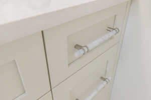 White Modern Bathroom Cabinets Built Ins Drawer Pullouts StyleCraft Cabinets Tx
