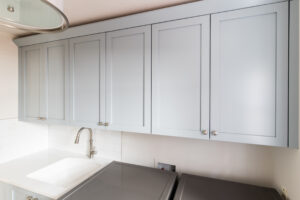White Transitional Bathroom Vanities Undermount Sinks Quartz Countertops StyleCraft Cabinets Tx